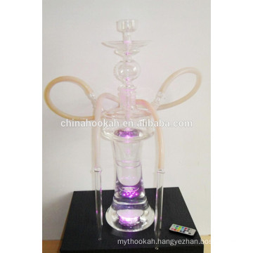 GH078-LT borosilicate glass hookahs shisha/nargile/water pipe/with led light/sheesha/narguile